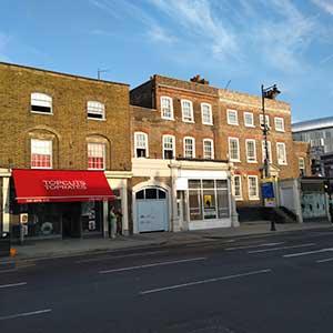 North Tottenham - restored facades and shopfronts to listed and locally listed buildings
