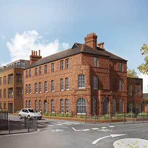 St Ann’s Place - artists impression of the restored police station & new flats