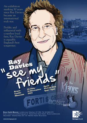 Ray Davies, See My Friends: The Kinks, Konk and Kin exhibition at Bruce Castle Museum