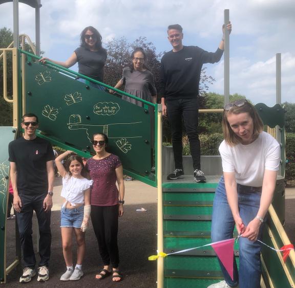 CROPPED Priory Park Playground Launch Pic 1.