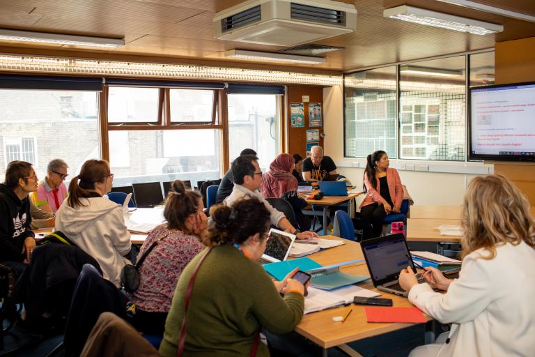 Students in a classroom