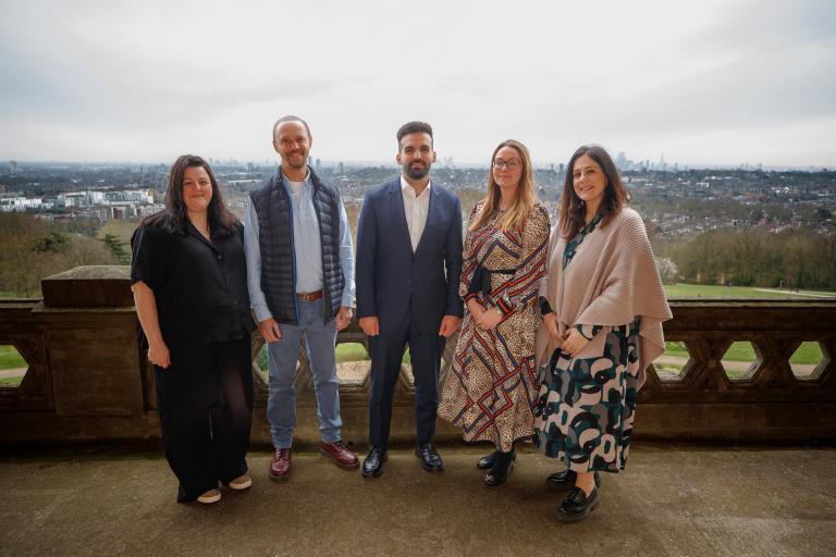 Cllr Emine Ibrahim Cllr Mike Hakata Deputy Mayor Mete Coban, Emma Dagnes AP CEO Cllr Peray Ahmet