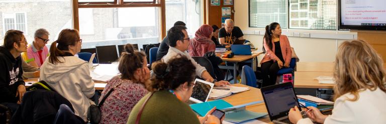 Students in a classroom