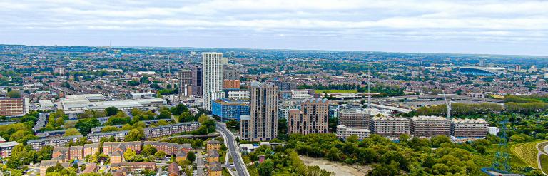 Tottenham Hale aerial view