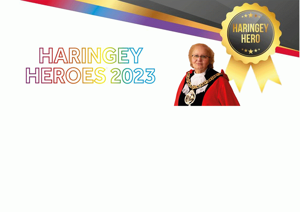 Cllr Adamou Mayor of Haringey - Haringey Heroes 2023