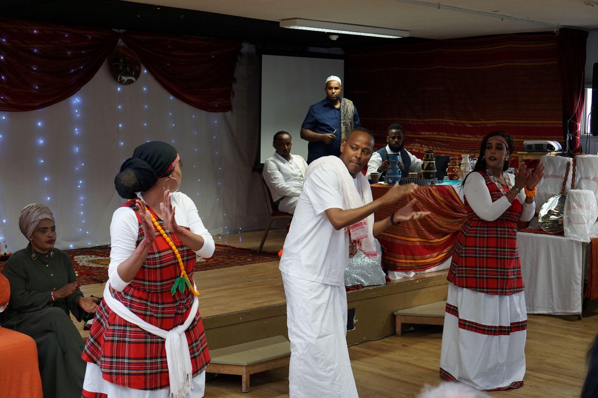Performers at the Somali Cultural Event