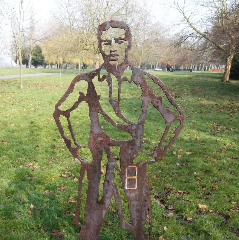 Walter Tull statue in Downhills Park