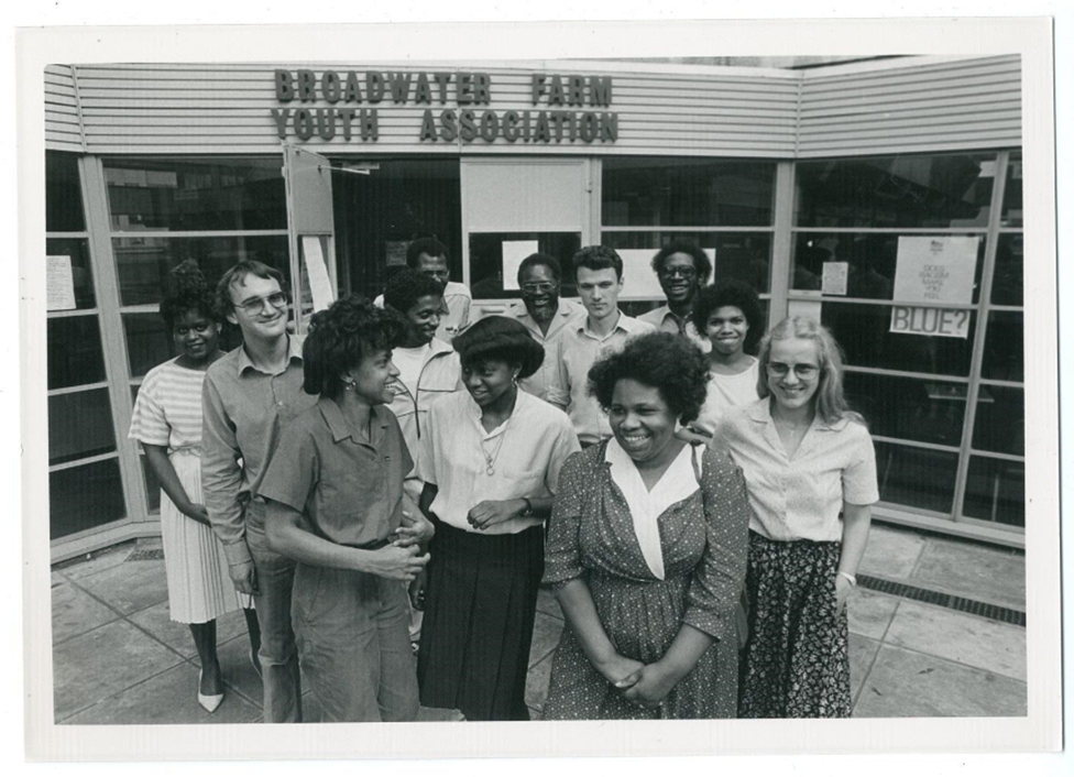 Photo from the opening of the Broadwater Farm Youth Association