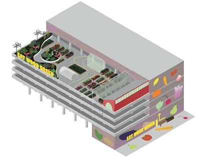Artist impression of what the Eat wood Green Garden could look like