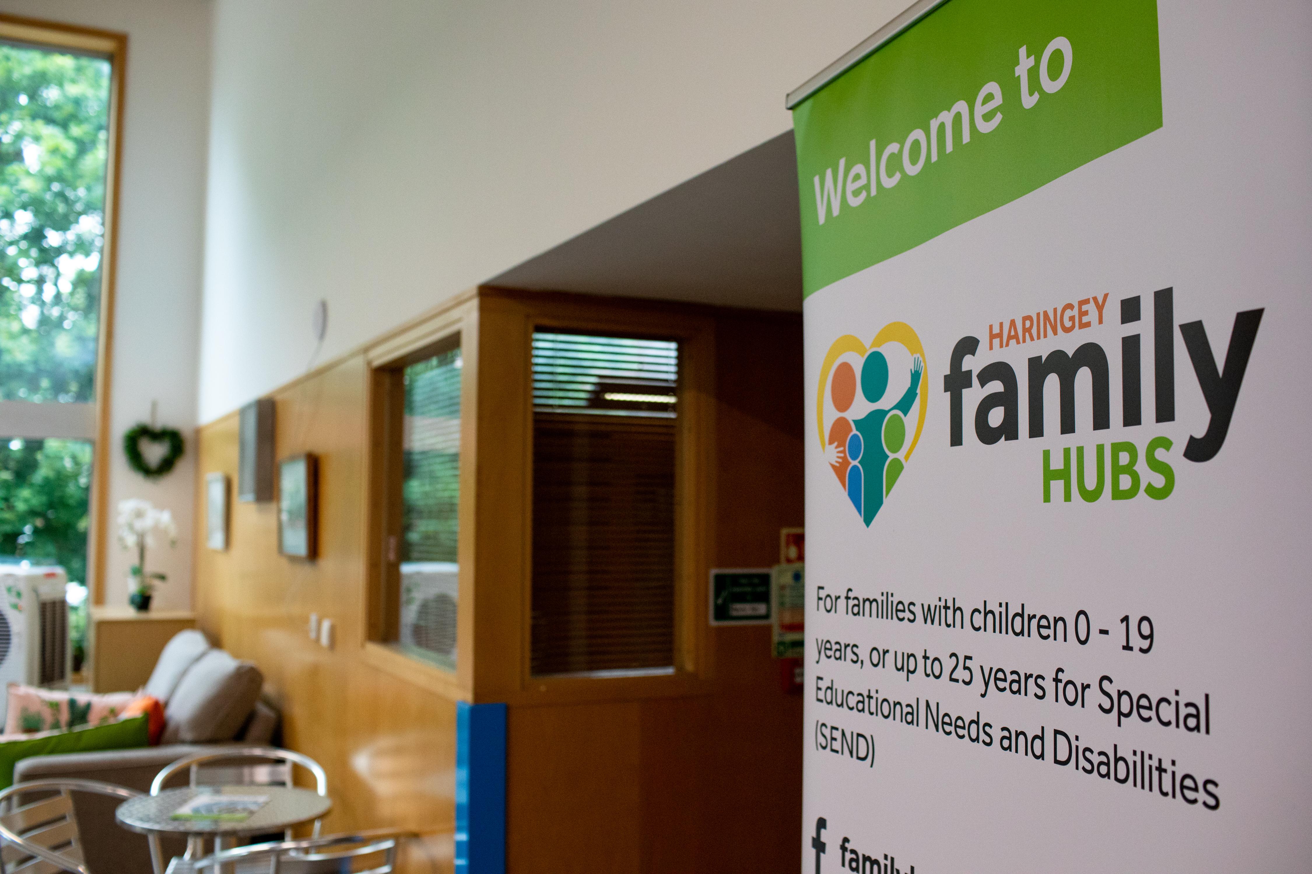 The pic is of Haringey's first-ever family hub at the Triangle Centre, 91 – 93 St Ann’s Road, N15 6NU during its official launch event.