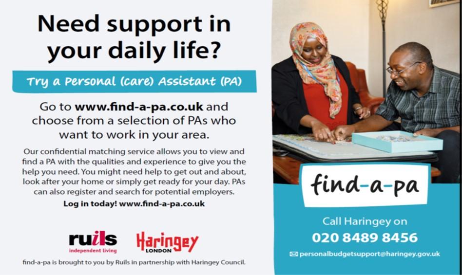 Go to Find-a-PA.CO.UK and choose from a selection of PAs who want to work in your area