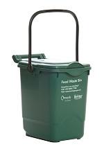 Green bin with lid