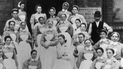 Victorian nurses in uniform