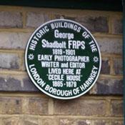 photo of the George Shadbolt plaque