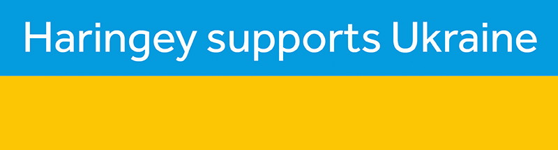 Haringey Supports Ukraine banner