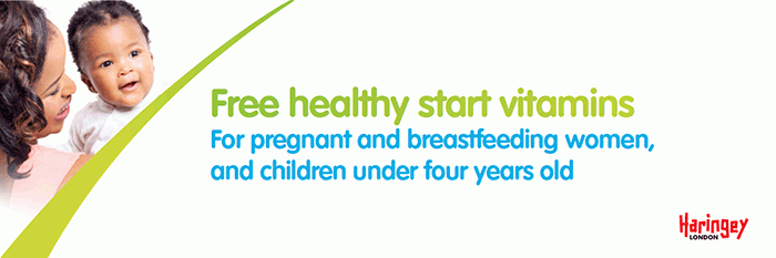 Free healthy start vitamins for pregnant and breastfeeding women, and children under four years old