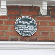 photo of the John Eliot Howard plaque