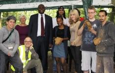 David Lammy MP and some of the participants and supervisors