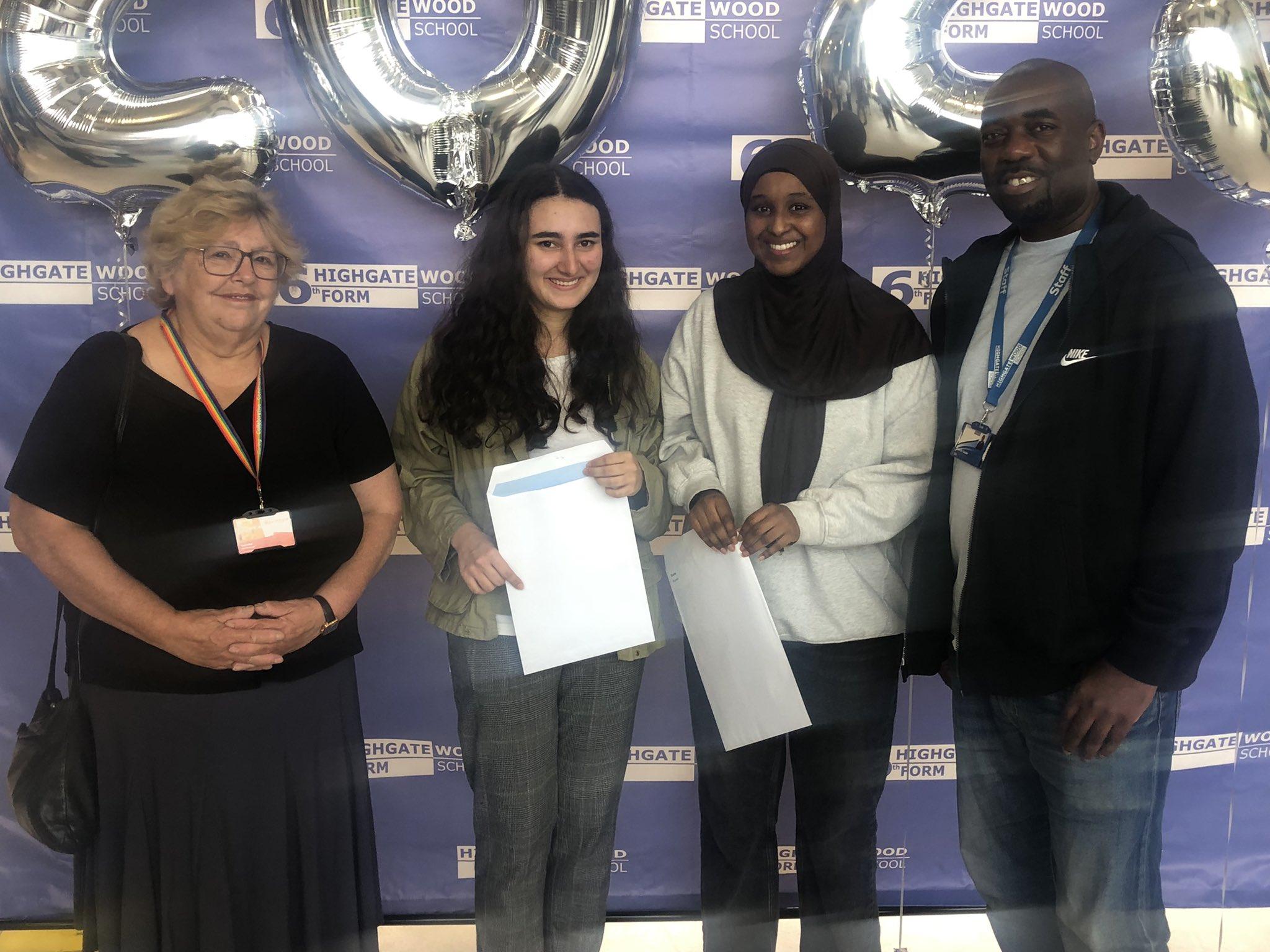 The pic is of Maya and Yasmin alongside HWS headteacher Patrick Cozier and our Cabinet Member for Children, Schools and Families, Cllr Zena Brabazon.