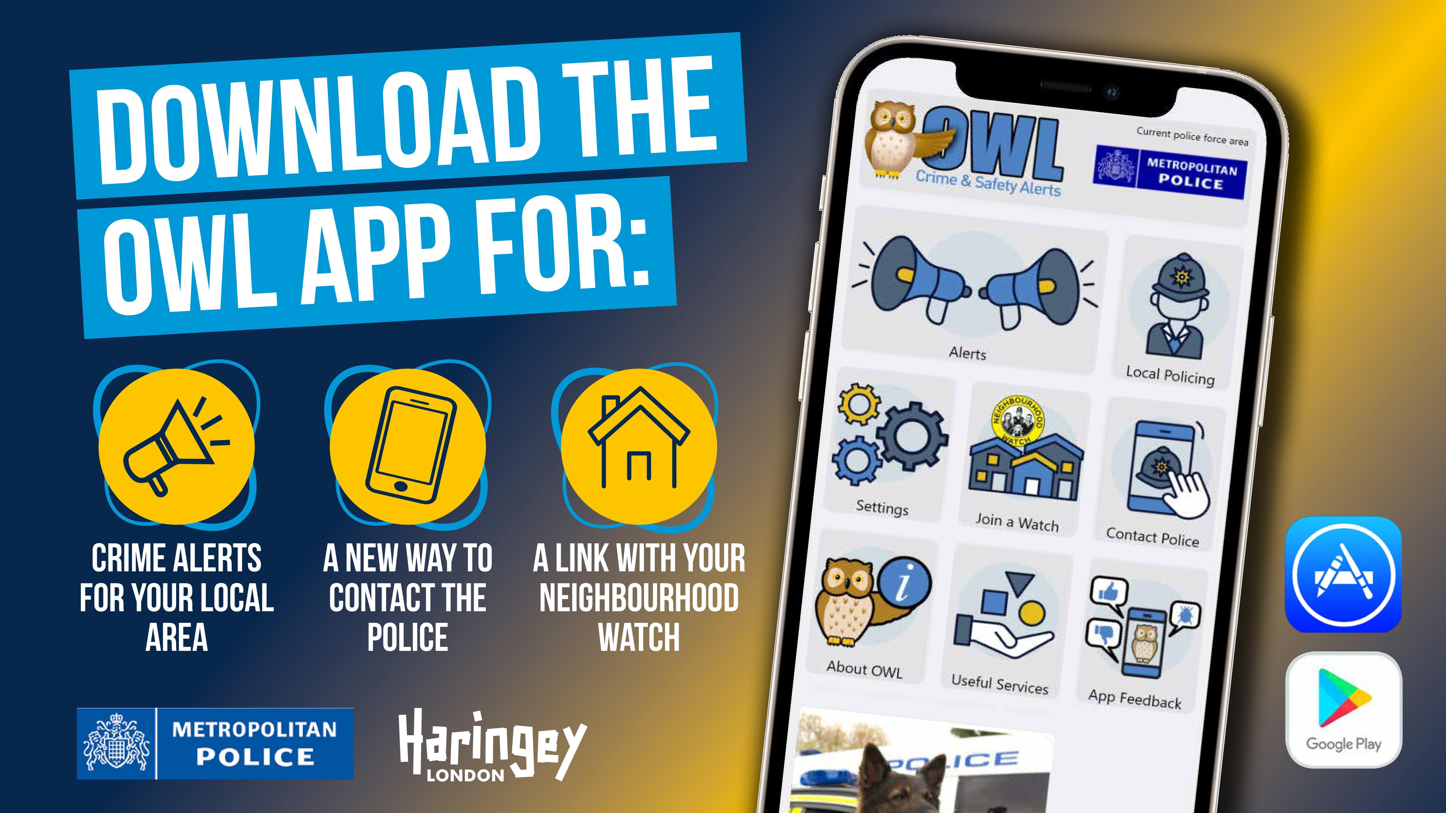The OWL app is a new way to get updates from and communicate with the police