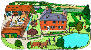 Drawn image of Jaimies farm