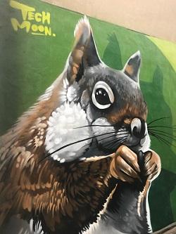 Squirrel mural