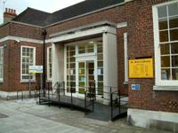 Entrance to St Ann's library