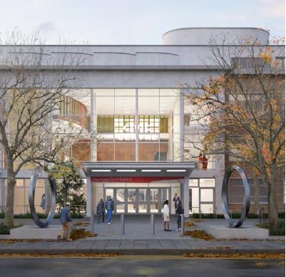 An artist’s impression of the refurbished Civic Centre, due for  completion in 2026