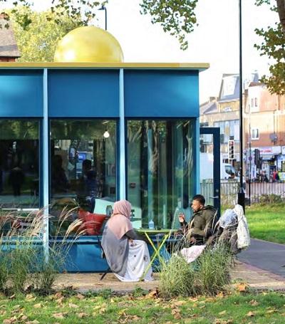 The new Roj Cafe  on Ducketts Common