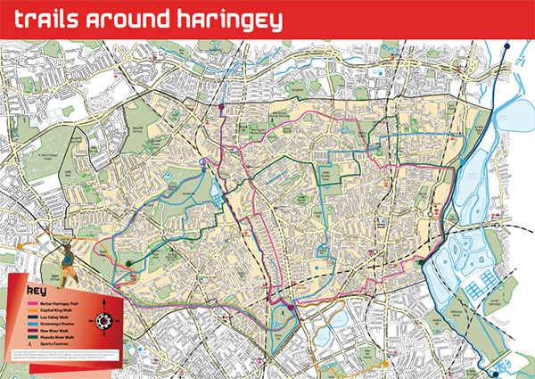 Map with trails around Haringey - click to open PDF