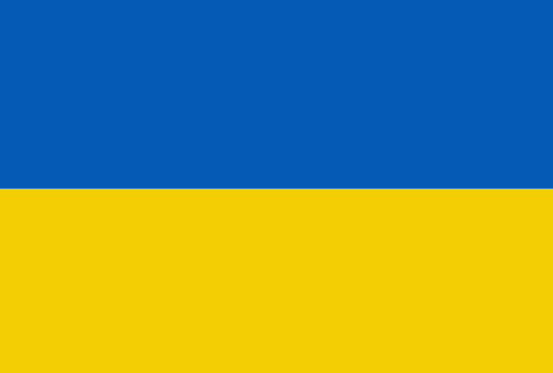 Ukraine blue and yellow flag