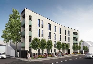 Artists impression of Templeton Road new homes