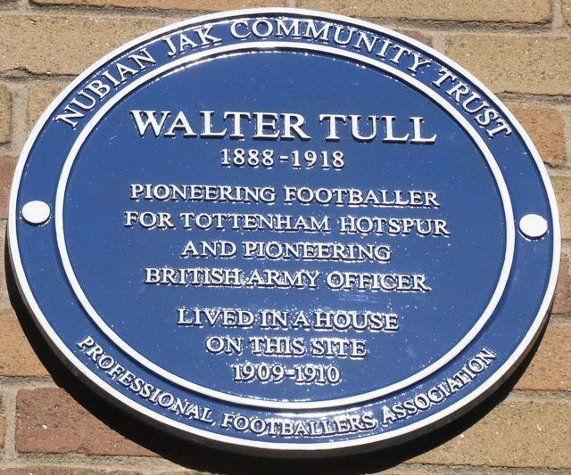 Nubian Jak Blue Plaque to Walter Tull unveiled Oct 2014