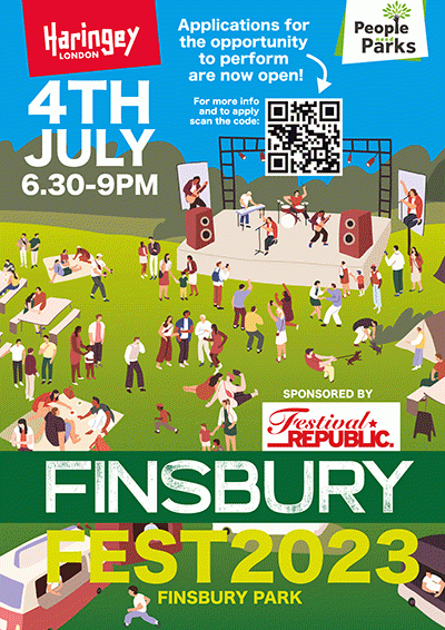 Finsbury Fest 2023 event poster