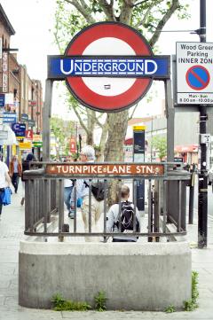 An image of Turnpike Lane Station entrance